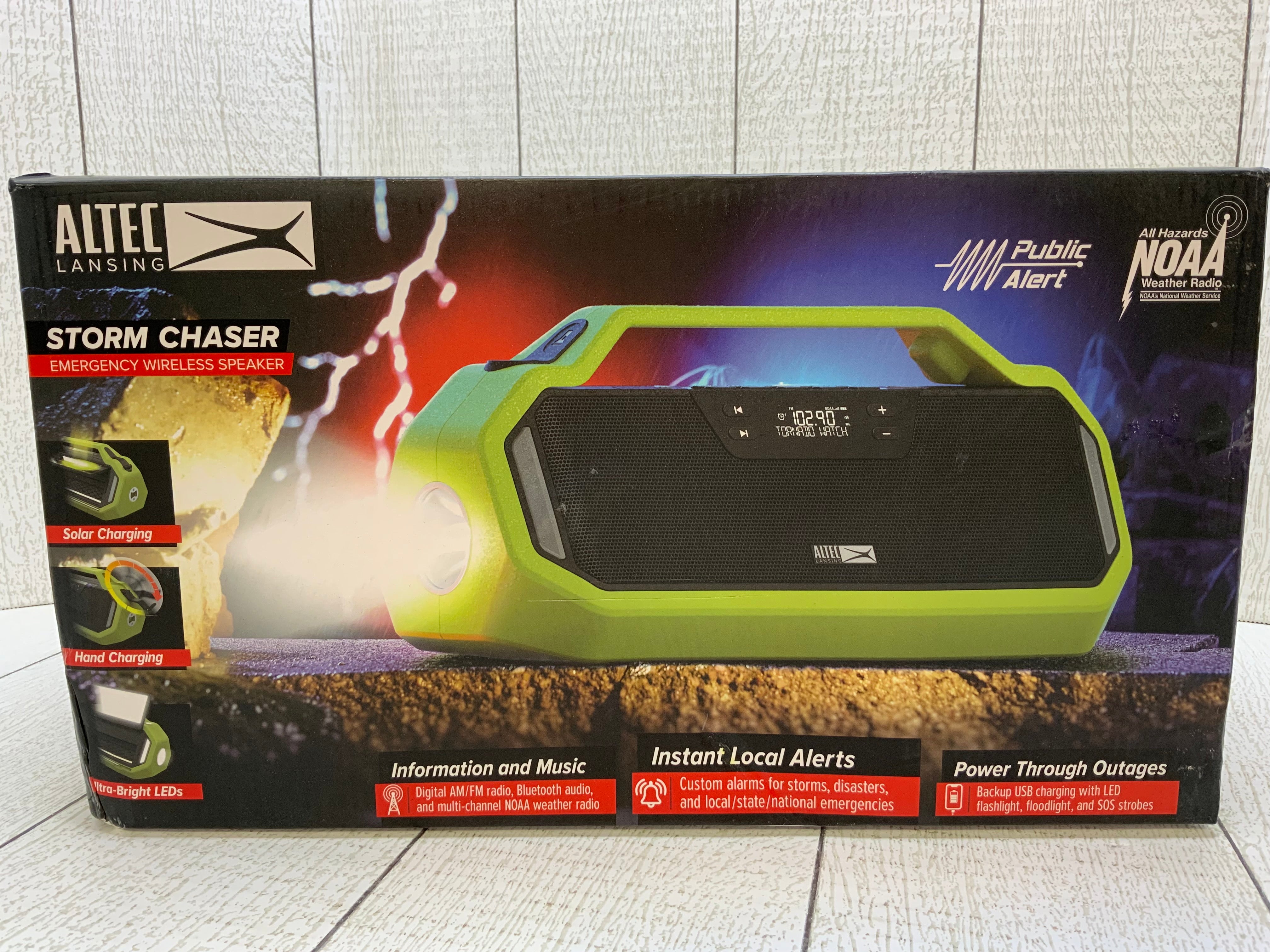 Altec Lansing StormChaser Rechargeable Emergency Radio, Bluetooth Speaker (7922124620014)